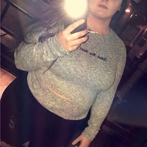 Thank You, Next Distressed Long Sleeve